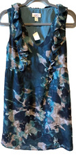 NWT - ANN TAYLOR LOFT FLORAL SLEEVELESS DRESS - SIZE 4