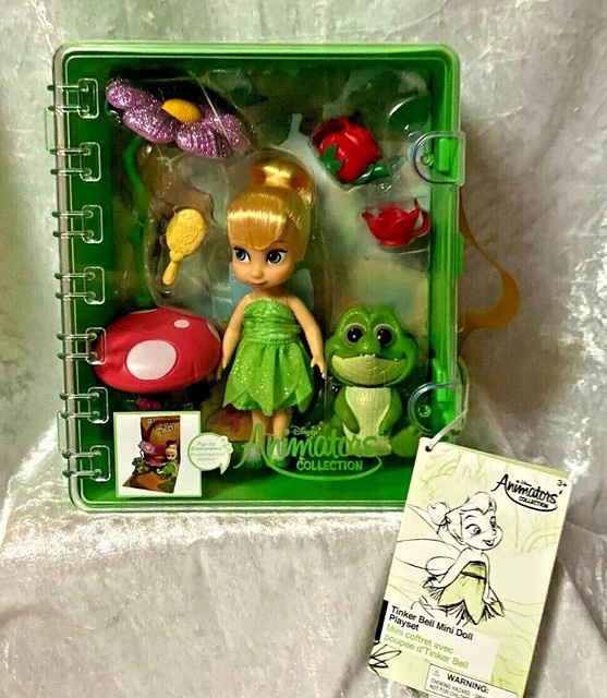 DISNEY Animators Collection Tinker Bell Mini Doll Play Set w/ Case & Tick Tock g eBay