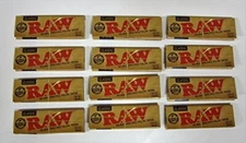 RAW Rolling Papers 1 1/4 Classic Natural Cigarette Paper 1.25 (12 Booklets)