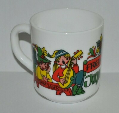 Freihof Jagertee German Coffee Tea Cup MUG ARCOPAL ,France  Apres-ski