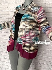 °°Bader°° Jerseyjacke Shirtjacke Jacke mit Chiffon-Abschluss Cardigan Gr. 38- 52