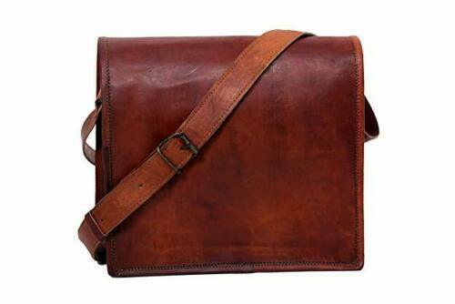 Brown Vintage Leather Men's Handmade Laptop Shoulder Satchel Messenger Bag New