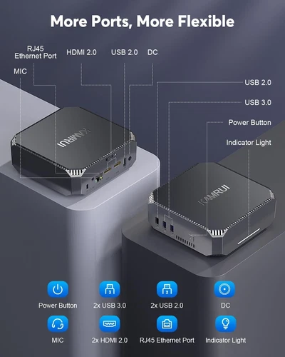 Mini PC Intel 12th N100 N97 16GB DDR4 512GB 1TB SSD Windows 11 HDMI 2.0 - Picture 16 of 62