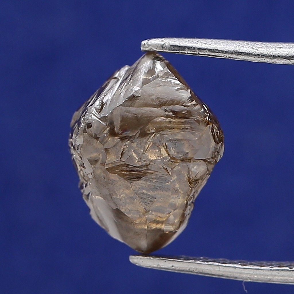 BIG ROUGH DIAMOND 2.77TCW BROWN SPARKLING NATURAL POLYHEDRON SHAPE FOR ...