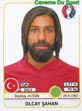 422 OLCAY SAHAN TURKIYE TURKYE BESIKTAS.JK STICKER EURO 2016 PANINI