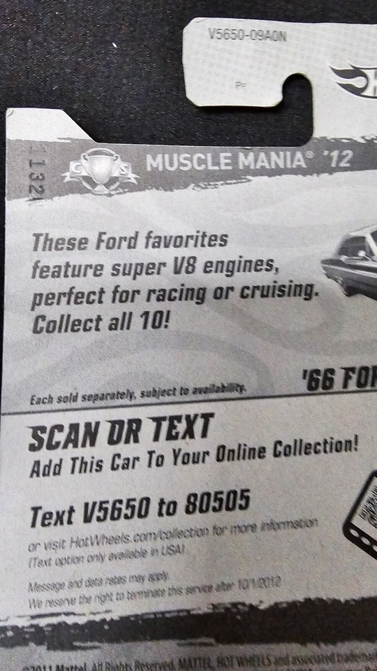 Hot Wheels HW Showroom Muscle Mania - Ford '12 Thunderbolt, Modello 115/247 - Auto In Metallo Pressofuso Scala 1:64, Collezione 2012
