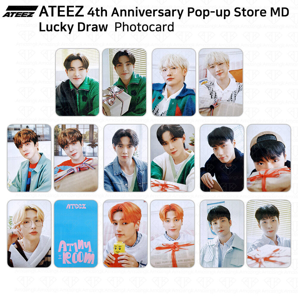 ATEEZ 4th Anniversary Atiny Room Pop Up Store Lucky Draw Photocard Everline