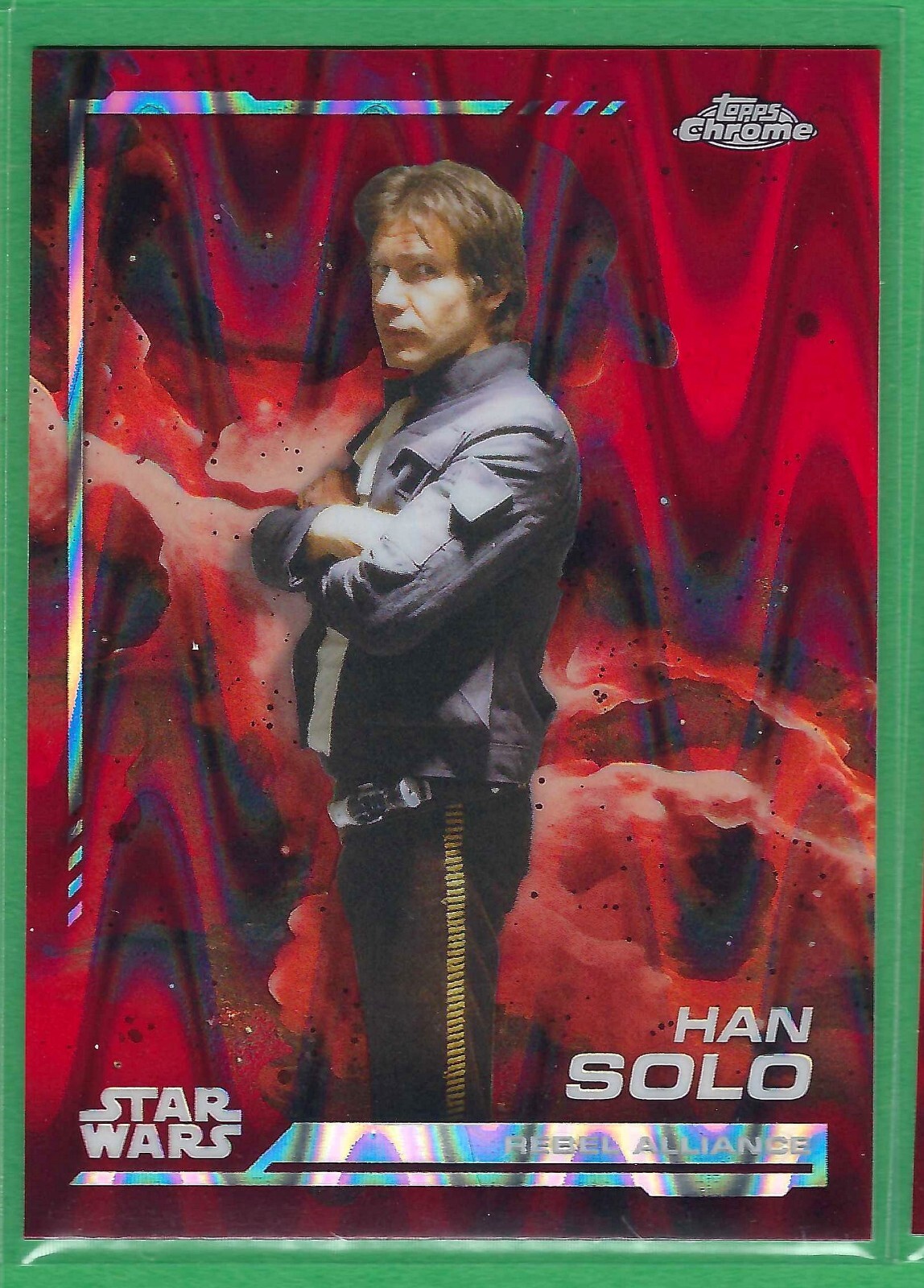 HAN SOLO 2024 Topps Chrome Star Wars #102 Red Blaster RayWave