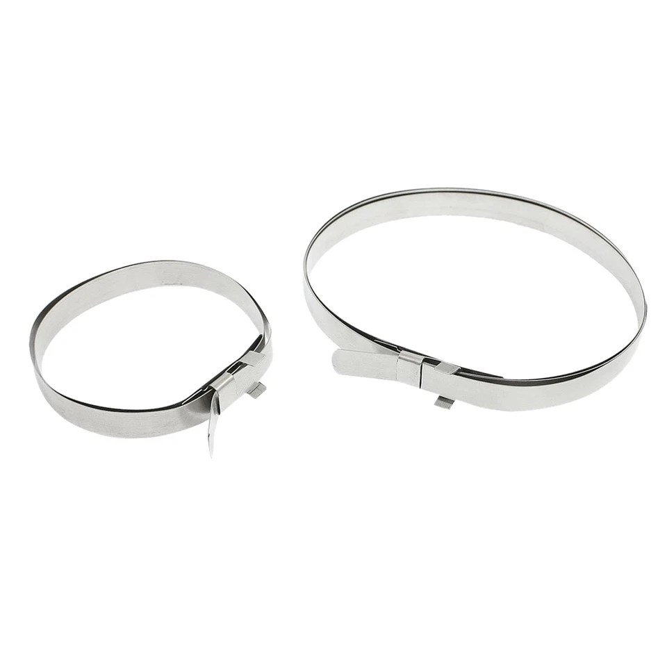 10 juegos de abrazadera de arranque articulada CV eje de transmisión todoterreno de acero inoxidable plateado Foto 4 de 4