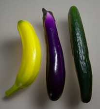 1 x Simulated PU Semi Soft Vegetable Super Real Light Weight