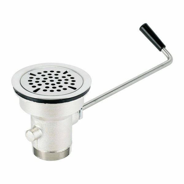 3 PACK Twist Lever Handle Waste Valve 3.5 Sink Opening Commercial Drain Strainer for sale online