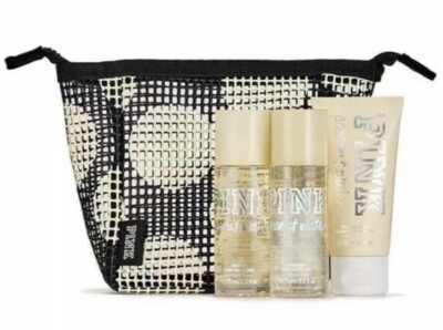 Victoria's Secret Pink Coconut Waters 4-Piece Gift Set Mist Lotion Shimmer Mist