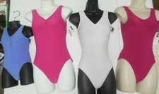 PINCHFRONT PINCHBACK LEOTARD MANY COLORS Ch  Adlt Matte Spandex Main street