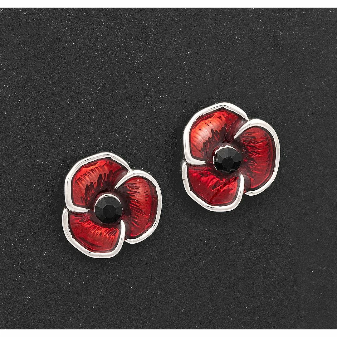 Poppy shop stud earrings