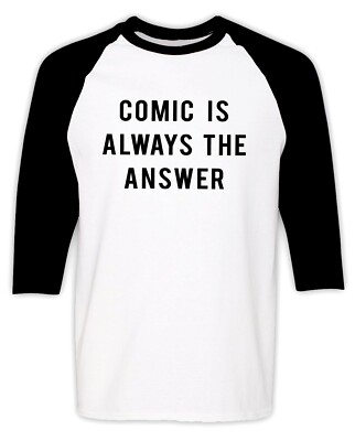 Comic Raglan T-shirt Cartoon Comics Book Game Movie Hero Lover Christmas Gift