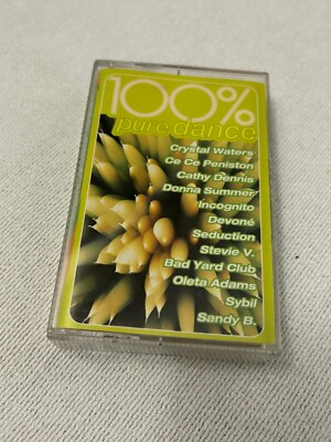 100% Pure Dance Cassette Tape- Various Artists - ca34- Used -