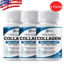 Marine Collagen Vitamin C Tablet Anti-Aging Hydrolyzed Peptides Acid Supplement