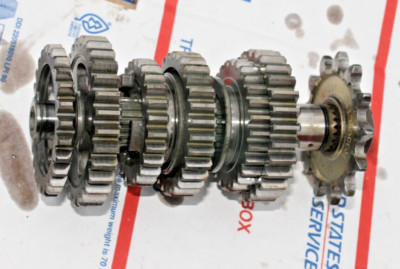 2009 YAMAHA YZ250F OEM TRANSMISSION MAIN DRIVE GEAR'S   / VIN #G336E-011732