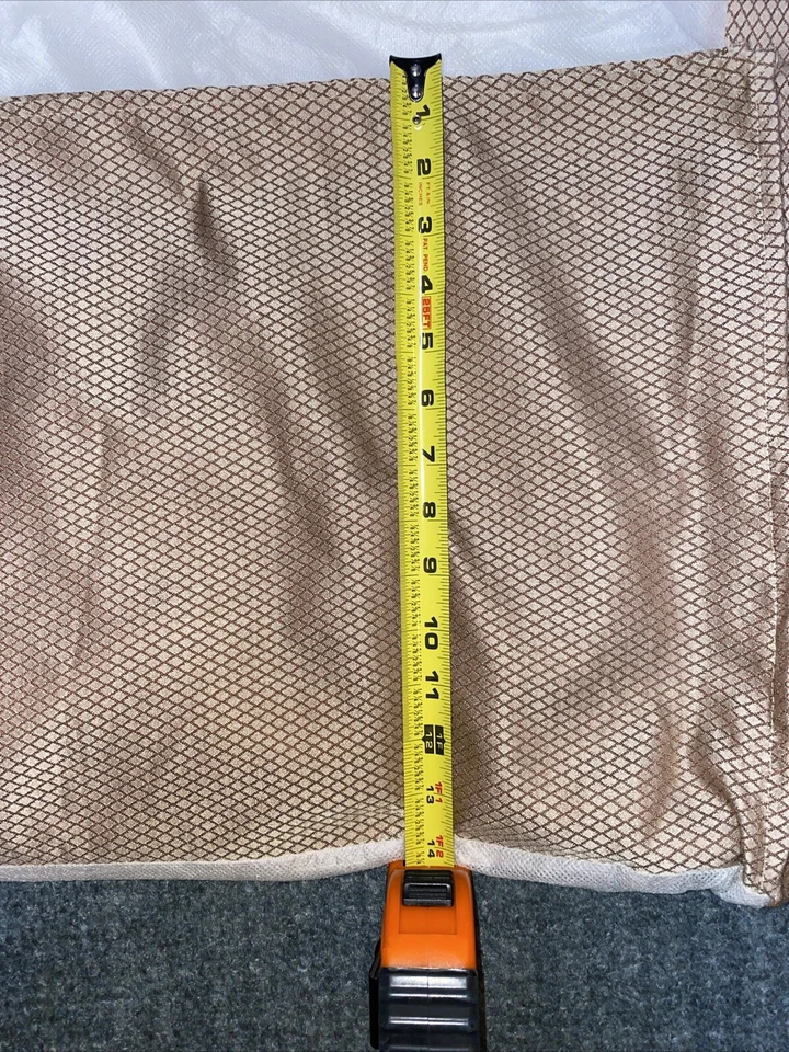 "FALDA CAMA DOBLE/KING SATÉN PATRÓN DIAMANTE BEIGE GRANERO CERÁMICA ESQUINA DIVIDIDA 14""" Foto 2 de 4