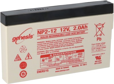 Genesis NP2-12FR 12V 2Ah Faston 4,8mm AGM Blei Akku baugleich NP2-12 MP2-12SL