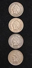 Lot of 4 Indian Head Pennies 1901 1901 1902 1902