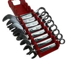 MATCO Stubby SAE Metric Open + Box 8 Wrenches Incomplete Set Red Tray Mechanic