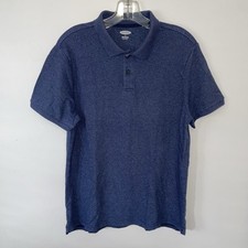 Old Navy Mens Polo Shirt Size Medium Blue Built-In Flex Short Sleeve Casual