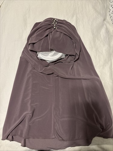 Ready-made hijab with rhinestones Brown Color One Size Women's Hijab for Women 