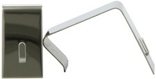 Quartet Board Partition Hanger - 2 Hangernickel Plated Hanger - Silver 7501