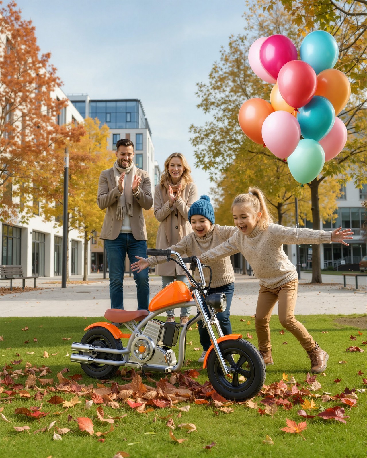 Electric Dirt Bike for Kids Ages 3-10, 12inch Electric Motorcycle 10Miles Range