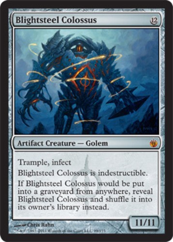 Blightsteel Colossus 99/155 Mirrodin Besieged Mythic Rare MTG