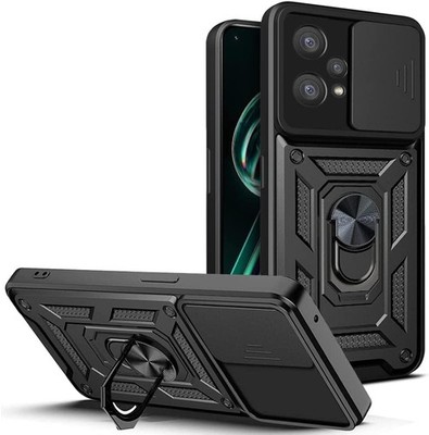 ARMOR CASE FÜR REALME 9 4G / 9 PRO+ SCHWARZ KAMERASCHUTZ MIT RING