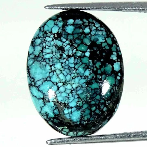 08.00Cts Natural Tibetan Turquoise Oval Cabochon Loose Gemstone