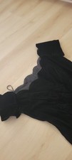 roberta vintage dress velvet off shoulder black