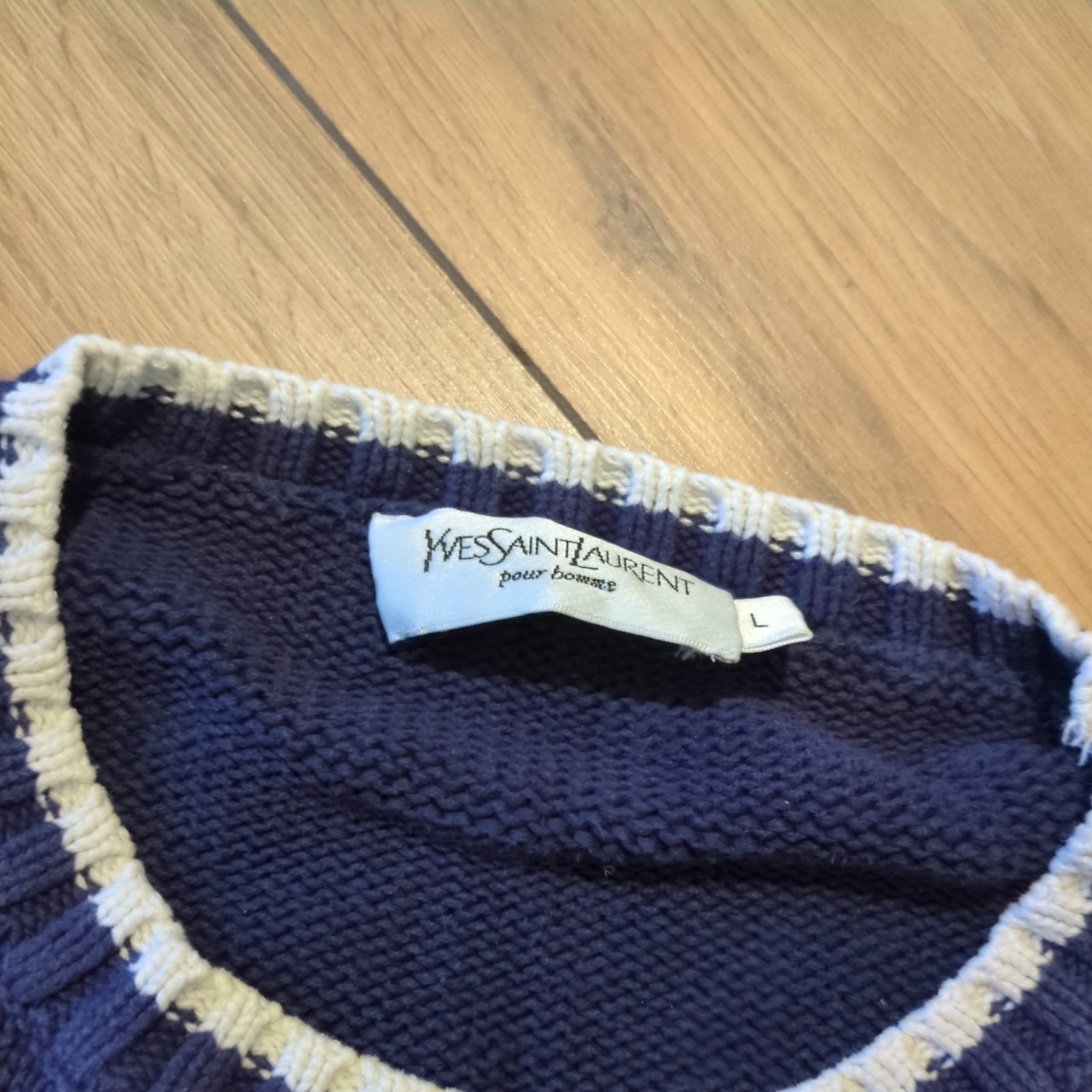 Maglione maglia girocollo Yves Saint Laurent vintage uomo taglia L vintage YSL