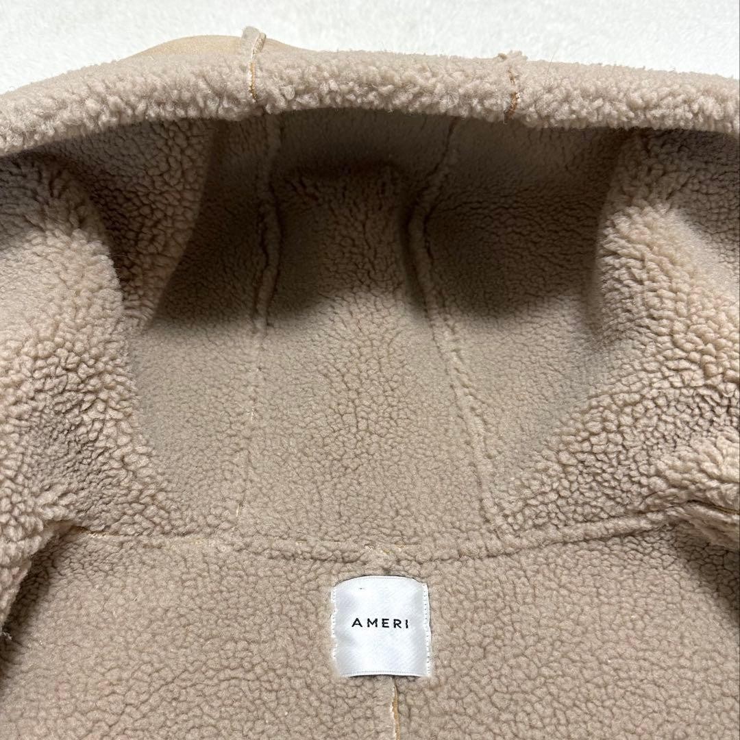 Ameri VINTAGE Shearling Sheep Mouton Coat Camel F… - image 10