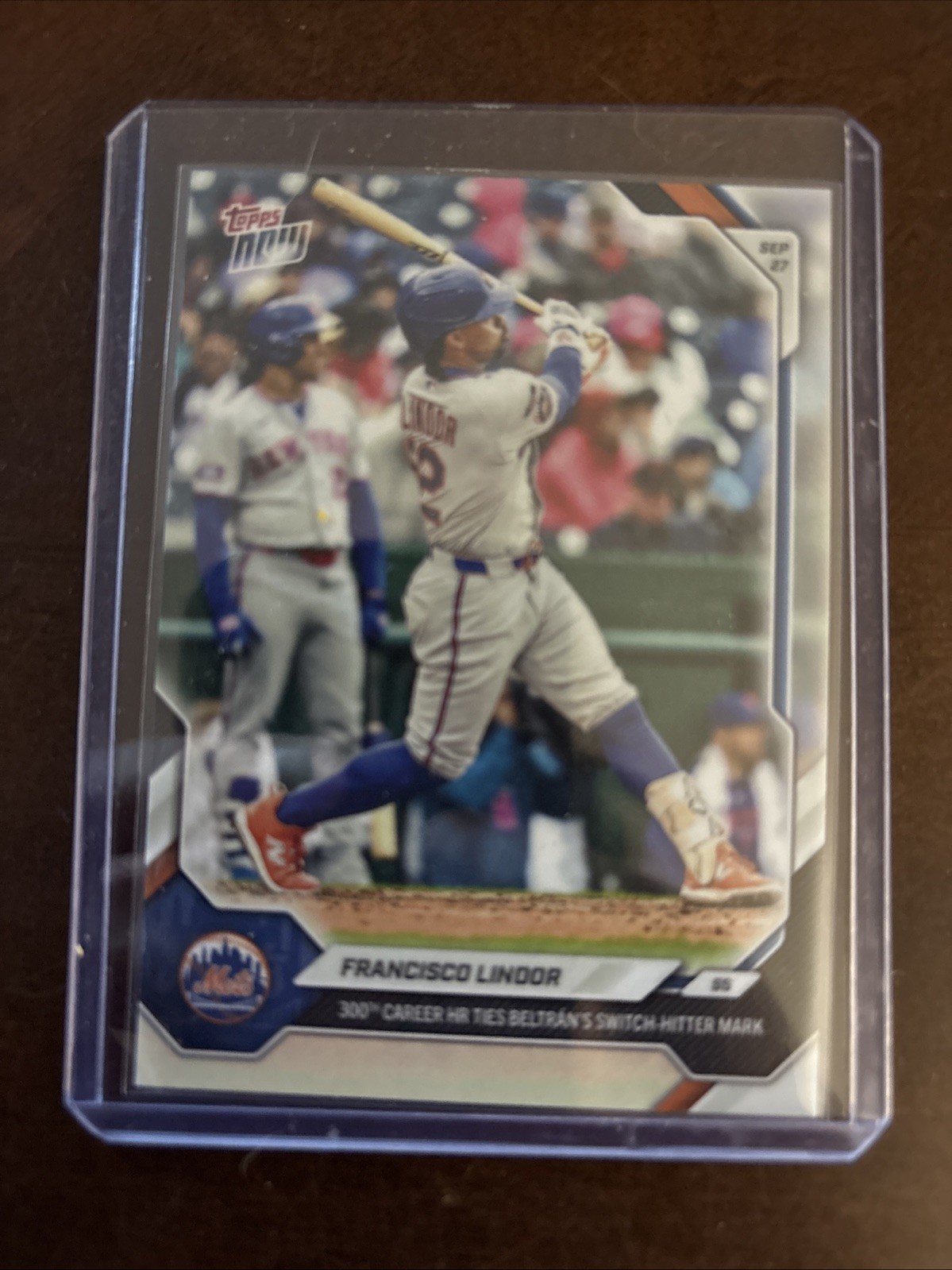 2026 Topps NOW Francisco Lindor 300 Career Home Runs #730 Mets 