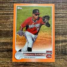 2022 Topps Pro Debut Eduardo Garcia #PD-68 Orange Parallel #23/25 MIL Brewers