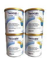 4 Cans  NEOCATE Jr Junior Hypoallergenic unflavored Formula 14.1oz Exp 2026