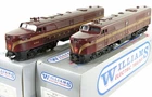 Williams AC-29 Pennsylvania PRR Alco PA A-A Set Tuscan 5-Stripe w/Horn Unused