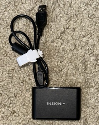 Insignia NS-CR20A1 Black Portable USB 2.0 Multiformat Memory Card Reader