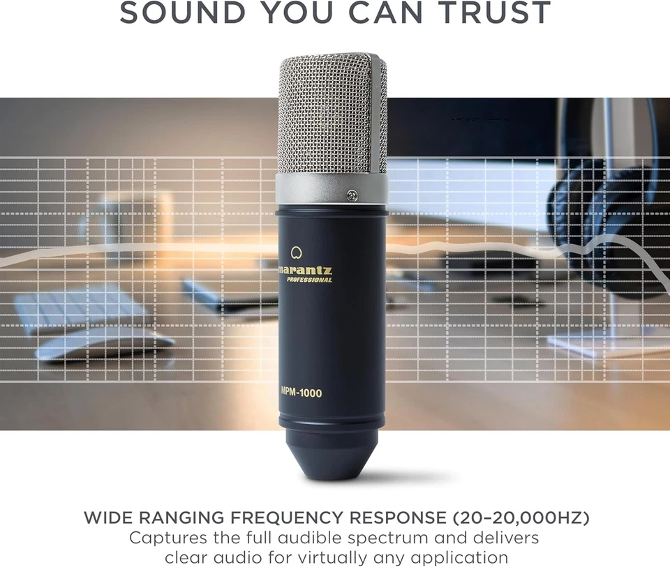 MPM-1000 - Studio Recording XLR Condenser Microphone with Desktop 1000, Black - Image 4 of 4