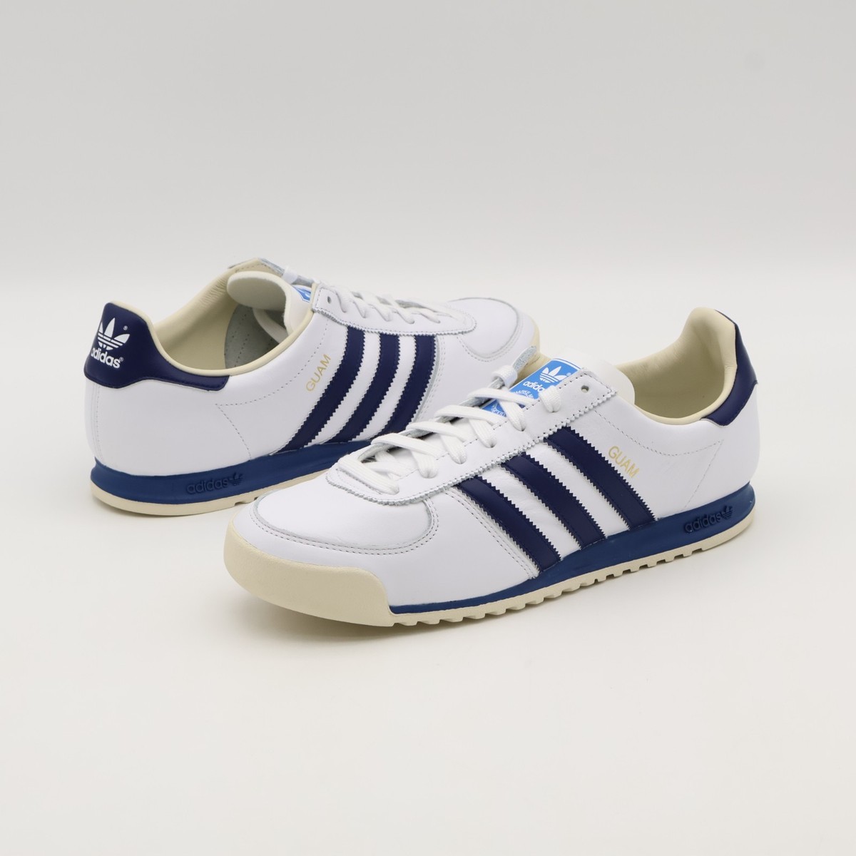 【美品】adidas Originals Guam レザー　白　紺28.5cm 美品】adidas Originals Guam レザー 白 紺28.5cm