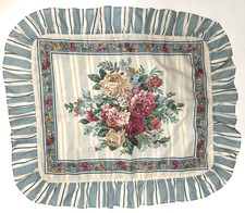 Floral Ruffled Pillow Shams Cases Set of 2 STANDARD 20.5x25" Has 3.5" Ruffle