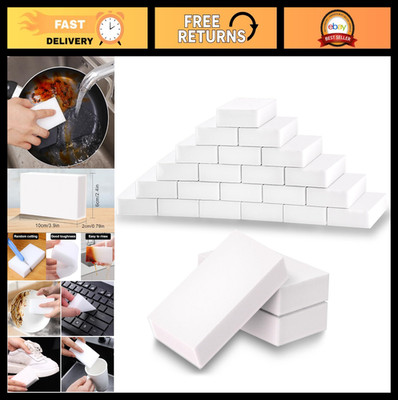 50 Pack Extra Large Melamine Eraser Sponges - Thick Multi-Surface Cleaning Pads