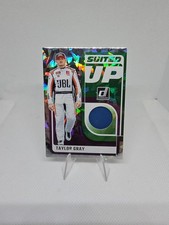 2025 Donruss Racing Taylor Gray Suited Up Cracked Ice Fire Suit Swatch NASCAR 