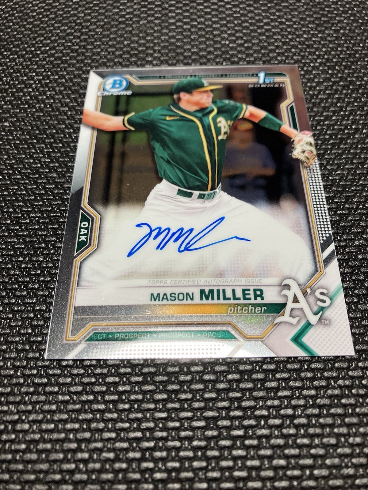Mason Miller 2021 Bowman Draft #CDA-MMIL Chrome DP Auto (1st 