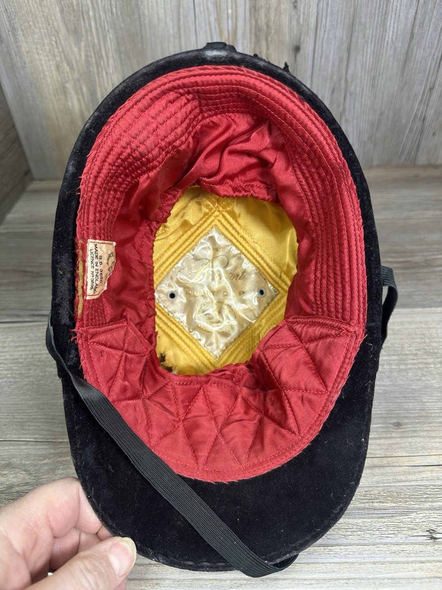 VTG Beaufort Hunt Cap Equestrian Riding Helmet Black Velvet 
