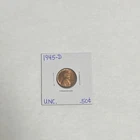1945-D Lincoln Wheat Small Cent RD Uncirculated Coin Denver Mint Penny 1C