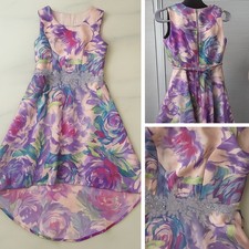 Speechless Kids Girls Size 12 Floral High Low Dress Pastel Holiday Wedding Party